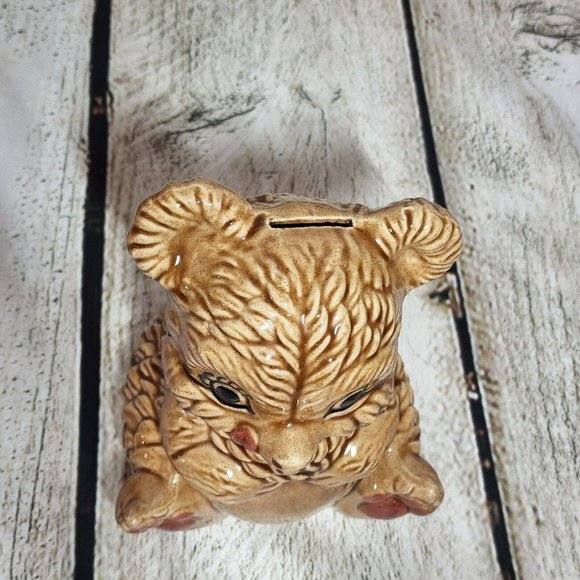 Vintage Gilner California Art Pottery Bear Piggy Bank 505 - Picture 5 of 6